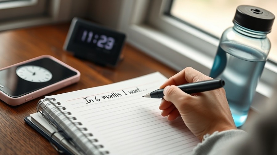 Personal trainer tips: Setting fitness goals in a notebook with trainers' guidance.