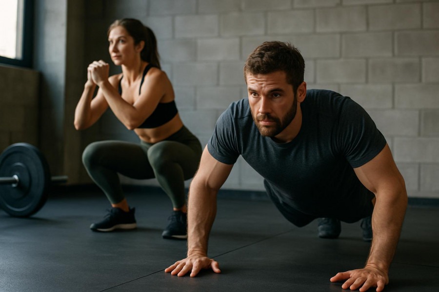 Weekend workout plan for healthy living tips with focused effort.