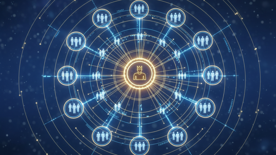 Empowering leaders in the wellness industry support network, symbolizing community connection.