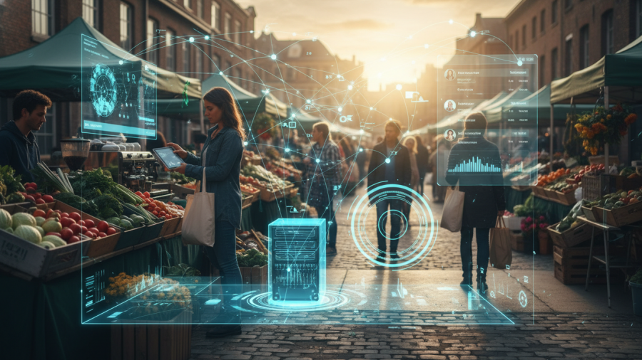 Behind the scenes at Sacramento farmers markets, showcasing sophisticated vendor coordination.