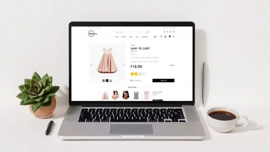 Elegant laptop showcasing eCommerce product page with structured data for products.