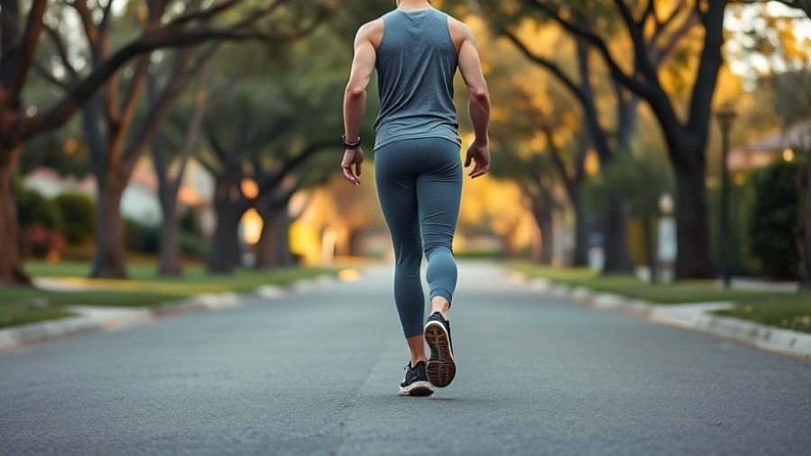 Adult practicing backward walking for health benefits in a peaceful Sacramento park.