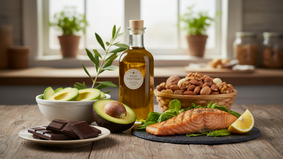 Heart-healthy choices with omega-3 fatty acids and unsaturated fats for better eating habits.