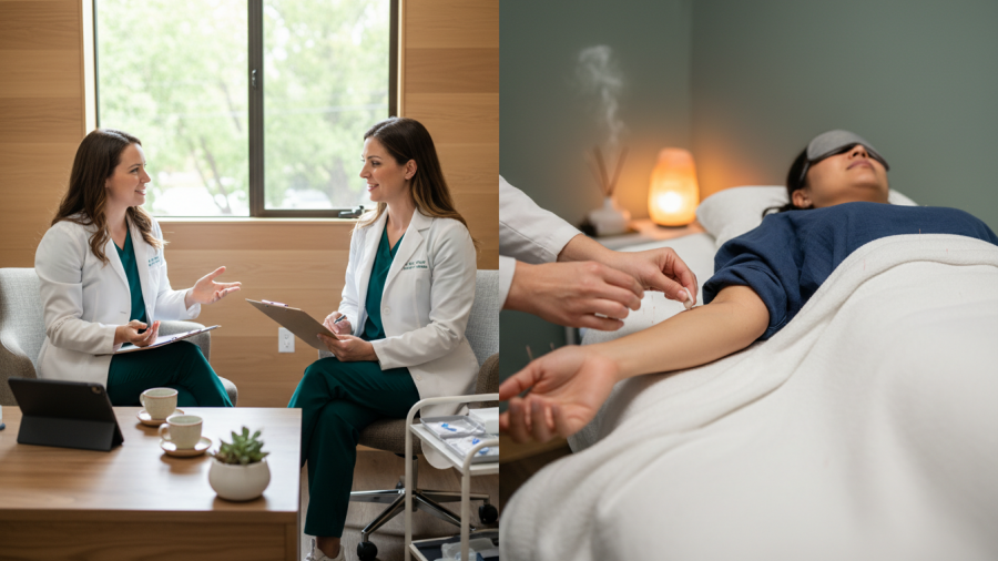 First acupuncture session in Sacramento: a calming, supportive experience.