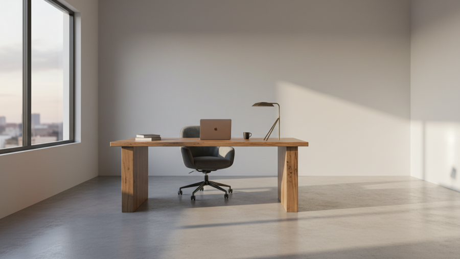 Empty workspace representing isolation after success in personal development.