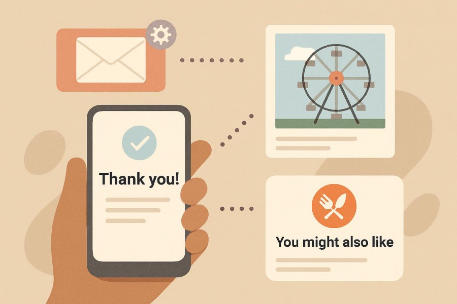 Automated post-visit sequences for spa client retention and marketing automation.