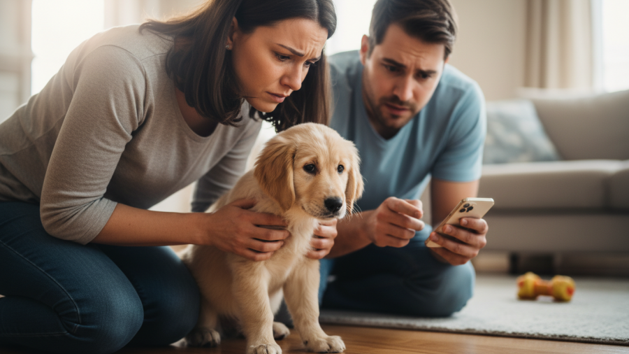 Understanding puppy health: emotional moments watching a puppy limp.