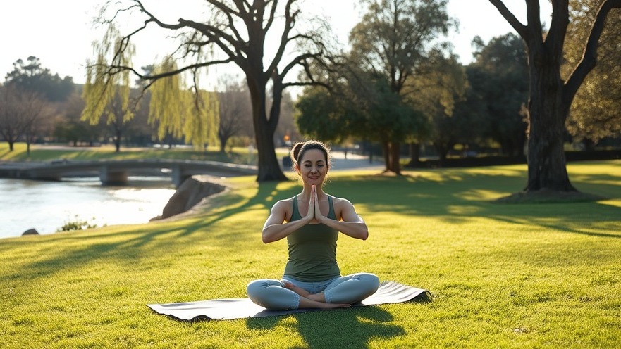 Serene morning yoga in Sacramento for digestive discomfort and healthy habits.