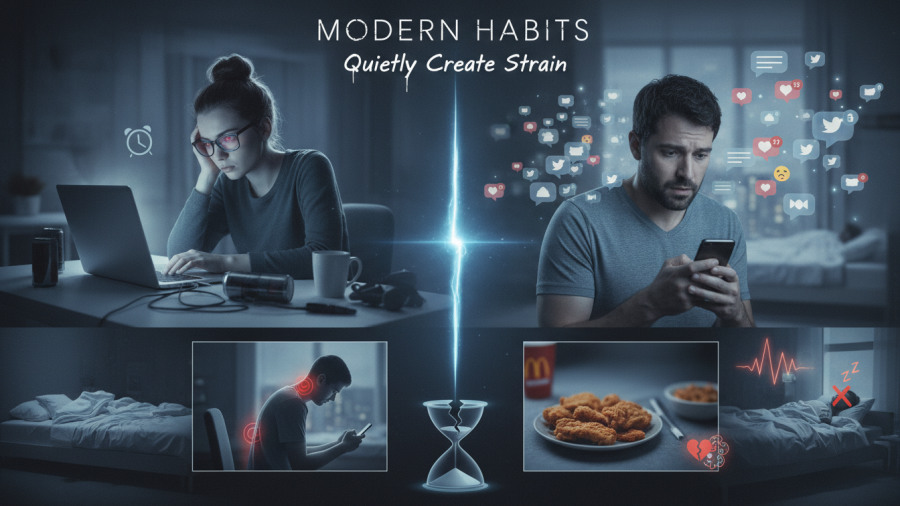 Posture effects on health: Modern habits and their hidden strain on well-being.