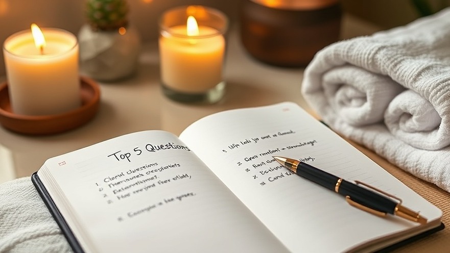 Spa content strategy list in tranquil lounge for wellness business marketing.