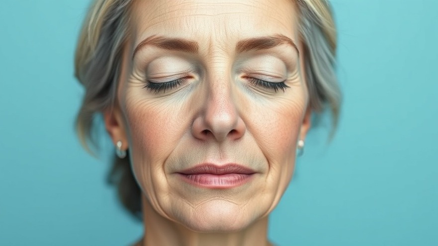 Before and after facial treatments showcasing clear skin in soft blue tones.