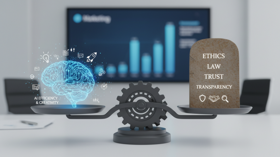 Ensuring AI marketing legal risks are managed in small business strategies.