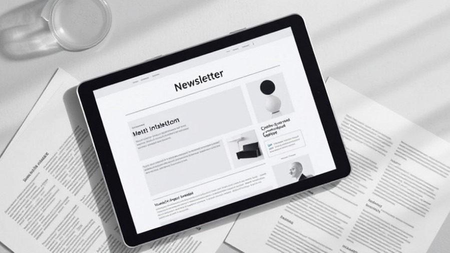 Modern email newsletter layout highlighting subscriber engagement and innovative newsletter strategies.