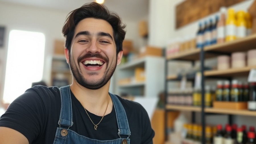 Small business owner laughing in an Instagram Reel, showcasing optimal Instagram posts.