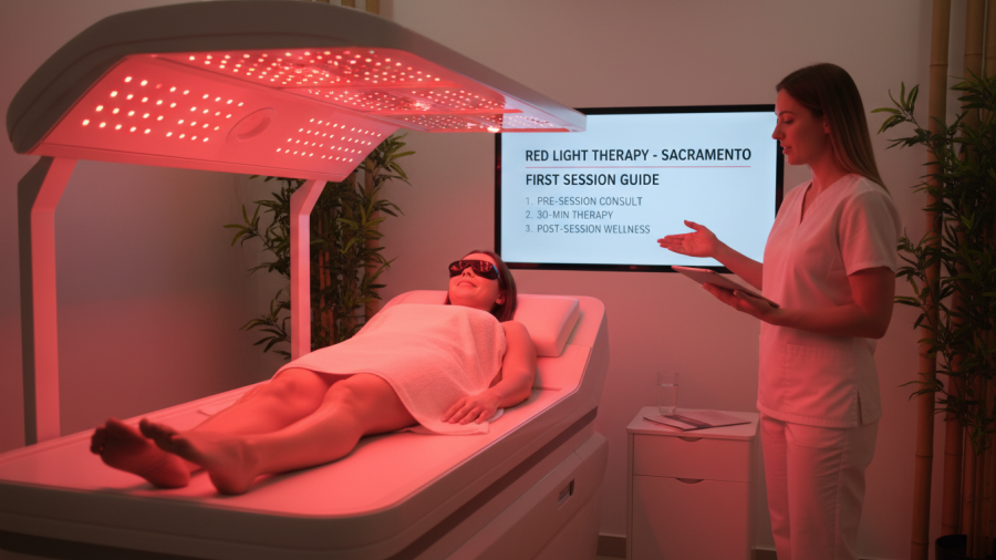 Discover what to expect from your first time red light therapy session in Sacramento.