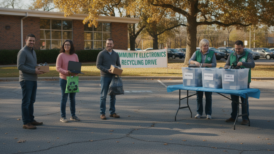 Community recycling event: learn how to recycle old iPhones safely.