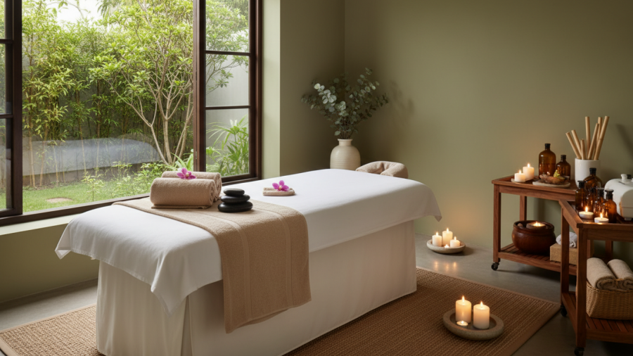 Luxury spa treatment trends featuring professional oxygen facial device technology.