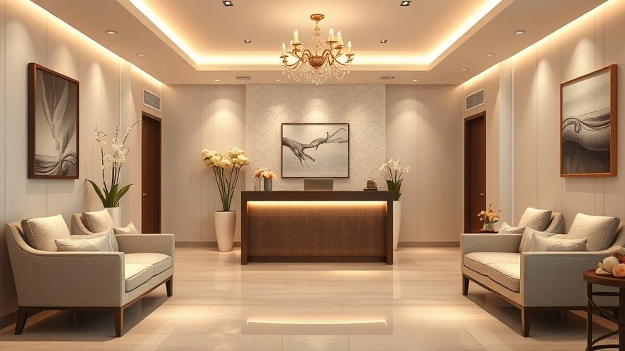  serene and inviting day spa reception area, designed to embody relaxation and luxury. 