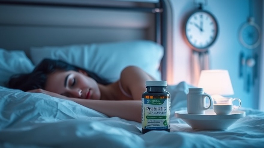 A tranquil bedroom scene illustrating the benefits of probiotics for improving sleep quality amid chronic sleep loss.