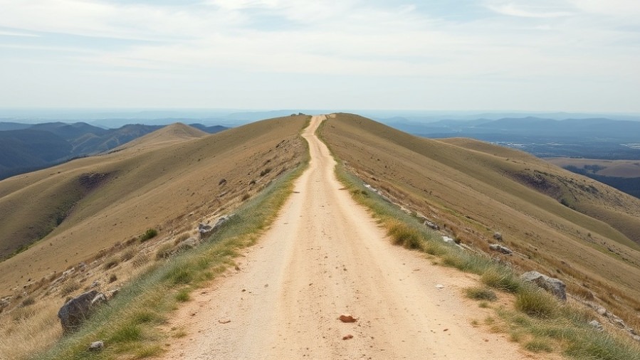 Gentle Brown's Ravine trail at Folsom Lake, showcasing its rolling terrain and open sky.