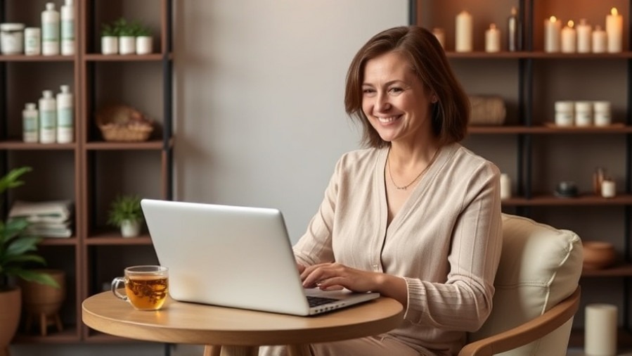 Spa owner using Facebook advertising tips for an effective ad campaign.