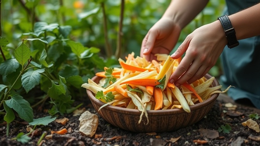 Composting rice leftovers as a sustainable composting method for waste reduction.