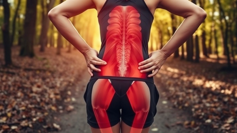 Runner stretching on a sunny trail, emphasizing core strength and injury prevention.