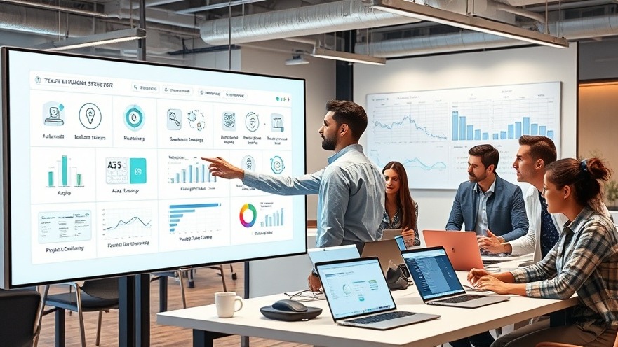 a modern office environment where a team of professionals is seamlessly integrating OpenAI's Operator into their daily operations to enhance business efficiency