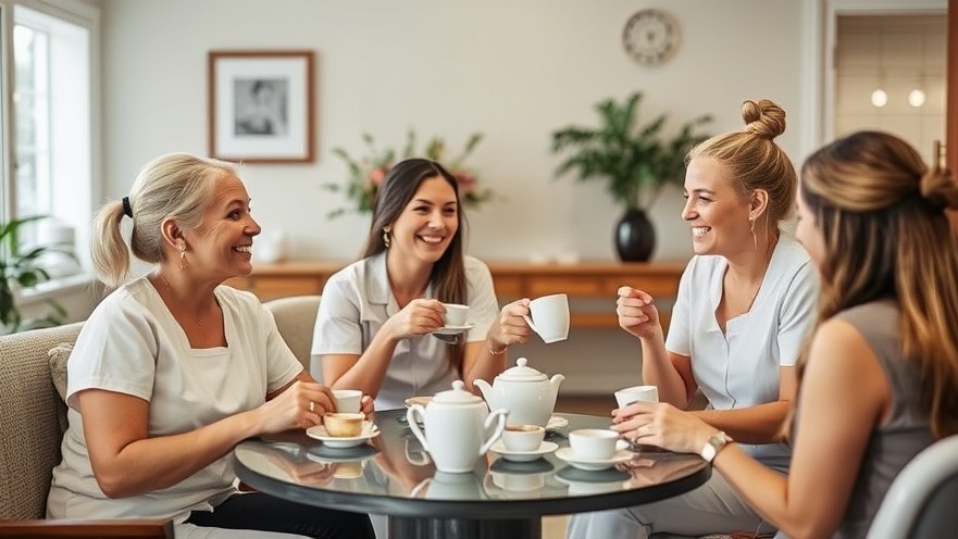 Spa leadership tips: relaxed staff enjoying tea, promoting wellness and avoiding burnout.
