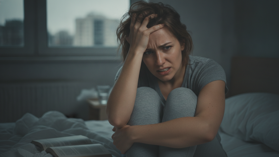 A person experiencing anxiety struggles with nervous system regulation.