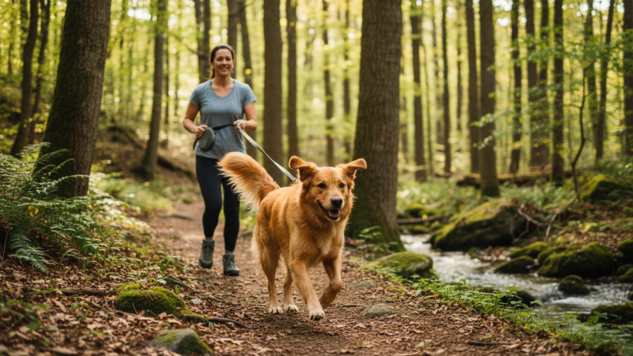 Pet care tips to prevent limber tail in dogs through warm-up exercises.