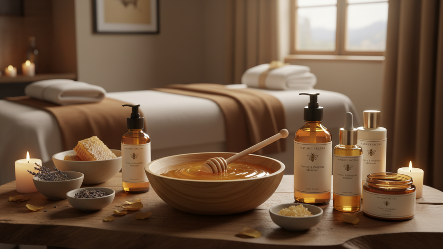 Spa professionals invest in honey skincare products for effective treatments.