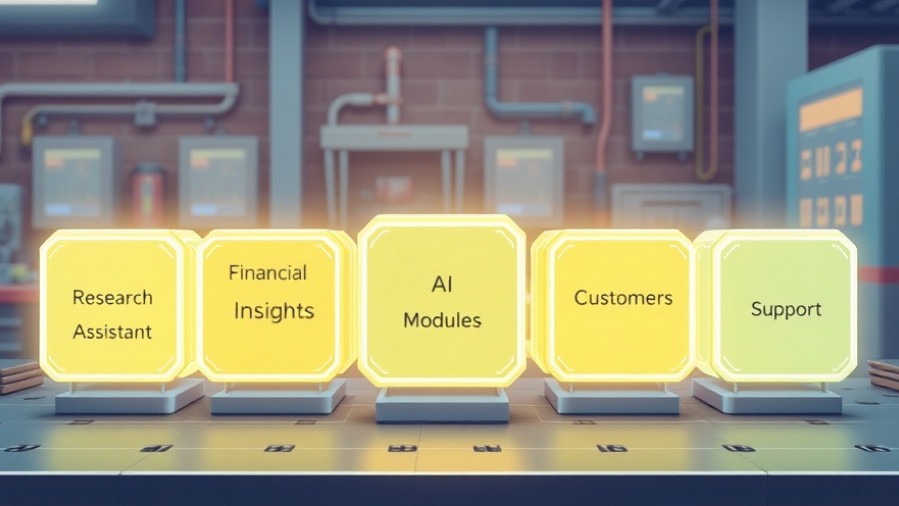 Illustration of AI modules as glowing cubes, representing Remote Labor Index capabilities.
