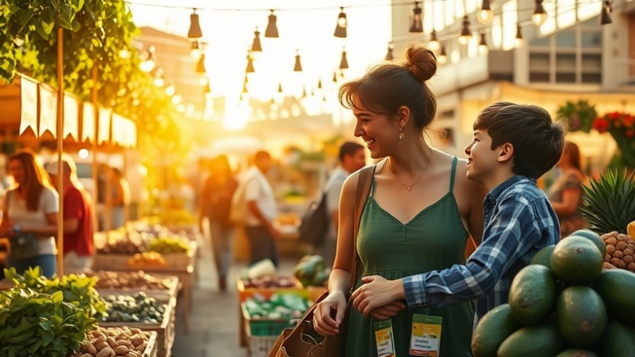 Enjoying healthy magnesium sources at Midtown Farmers Market, Sacramento.