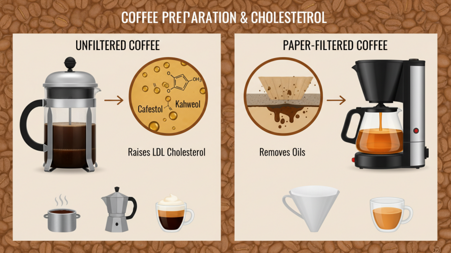 Discover how moderate coffee intake influences heart health and antioxidants.