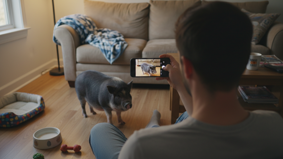 Capturing community bonding moments with pet ownership and eco-friendly initiatives.