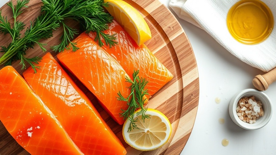 Fresh salmon fillets for healthy appetizers and nutritious meals.