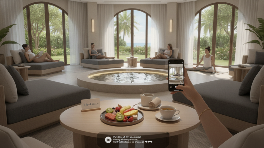 User generated content for spas builds trust and boosts spa client reviews.