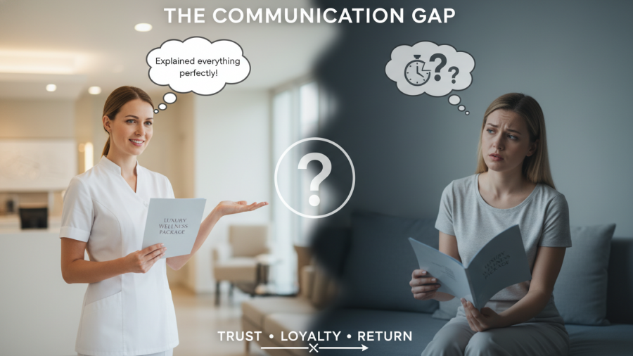 Improving spa client communication for better customer experiences and retention.