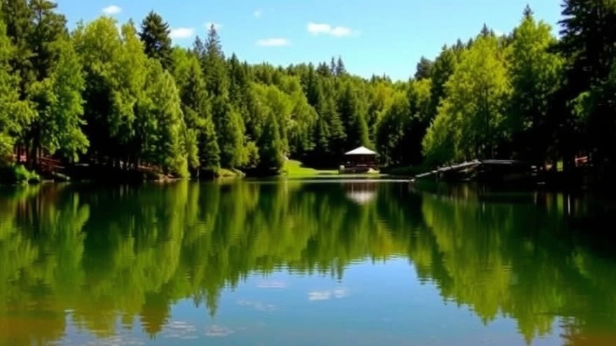 nice big peaceful lake to relax around