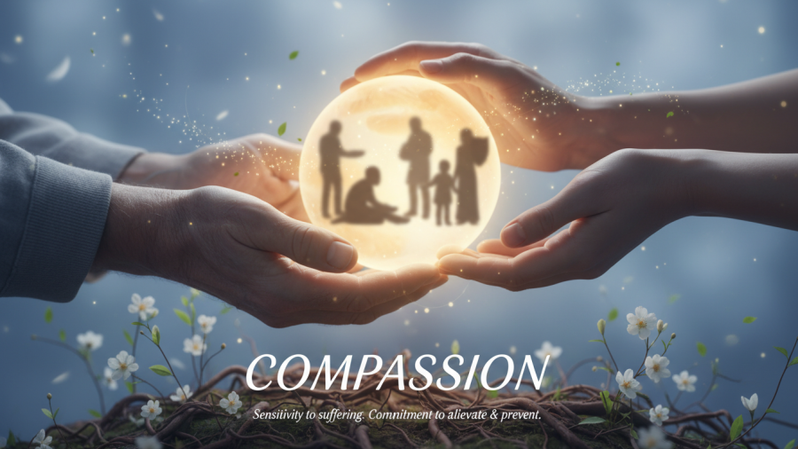 A compassionate moment reflecting on difficult emotions and emotional wellness.