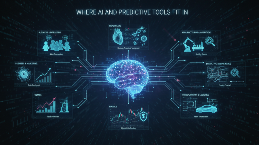 AI and predictive tools integration in modern technology landscape.