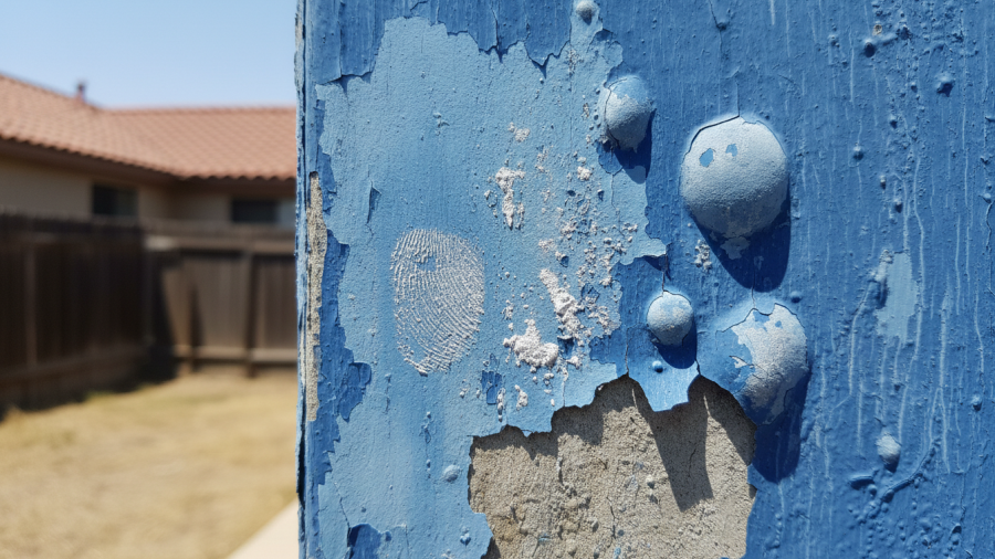 How Sacramento’s hot, dry summers cause exterior paint failure and peeling.