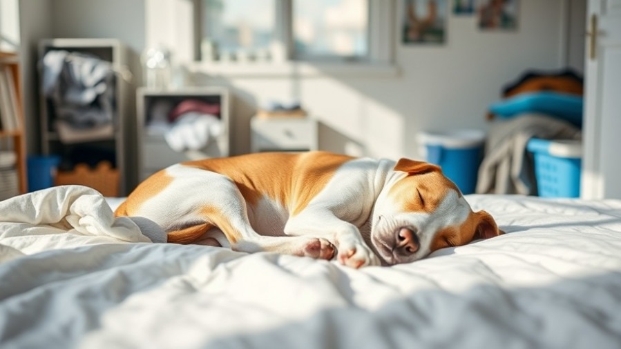 A dog sleeping on freshly washed bedding, showcasing environmental hygiene and comfort.