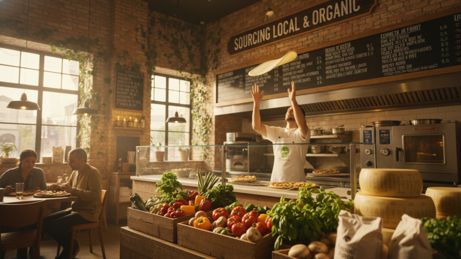 Local pizzerias in Sacramento embracing eco-friendly pizza practices for sustainability.