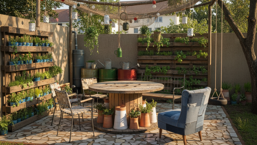 Creative reuse in sustainable living through eco-friendly renovation techniques.