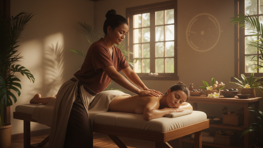 Lomi Lomi massage technique promoting healing and trust; discover benefits and expectations.