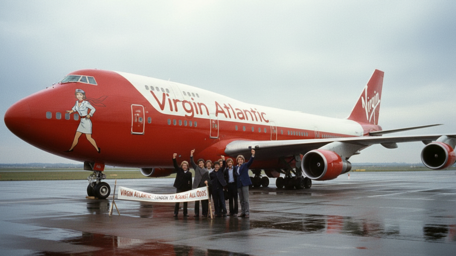 Richard Branson's bold steps inspired business owners in spa branding strategies.