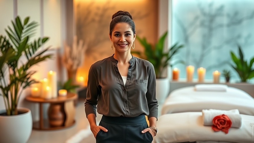 Spa manager exemplifying leadership in spa management and employee well-being.