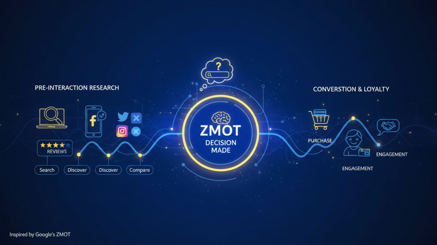 Google's 'Zero Moment of Truth': Customers decide before contacting businesses.